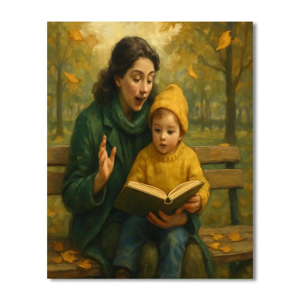 Park Bench Story Exchange Numbered painting kits