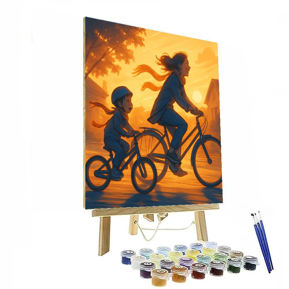 Sunset Bike Lane Numbered painting kits