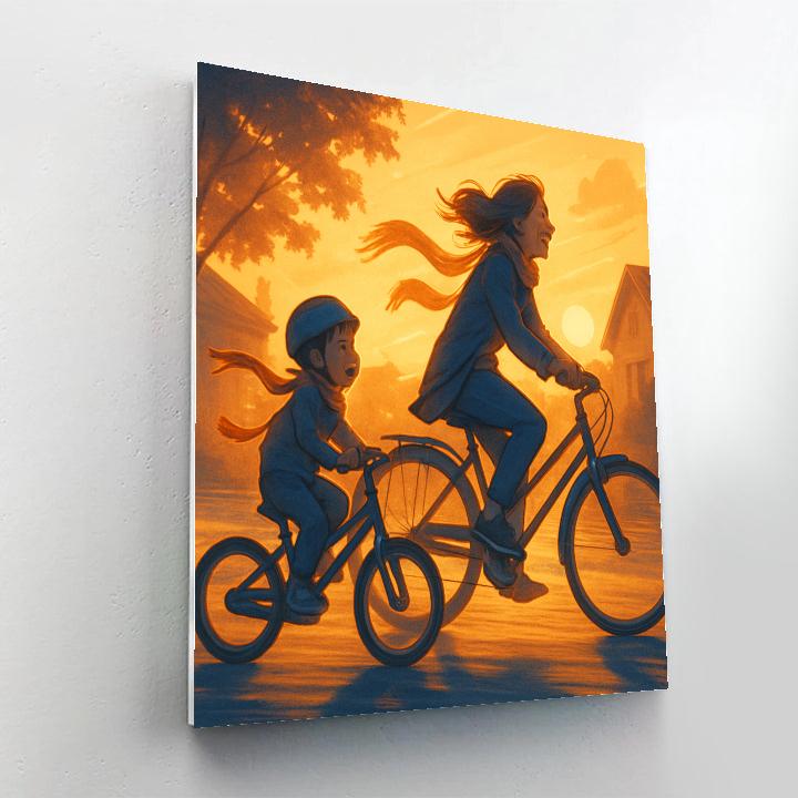 Sunset Bike Lane Numbered painting kits