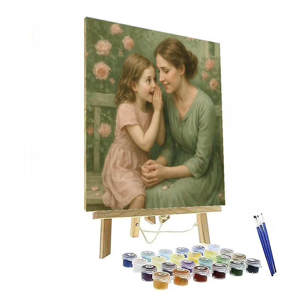 Garden Bench Confidences paint by numbers