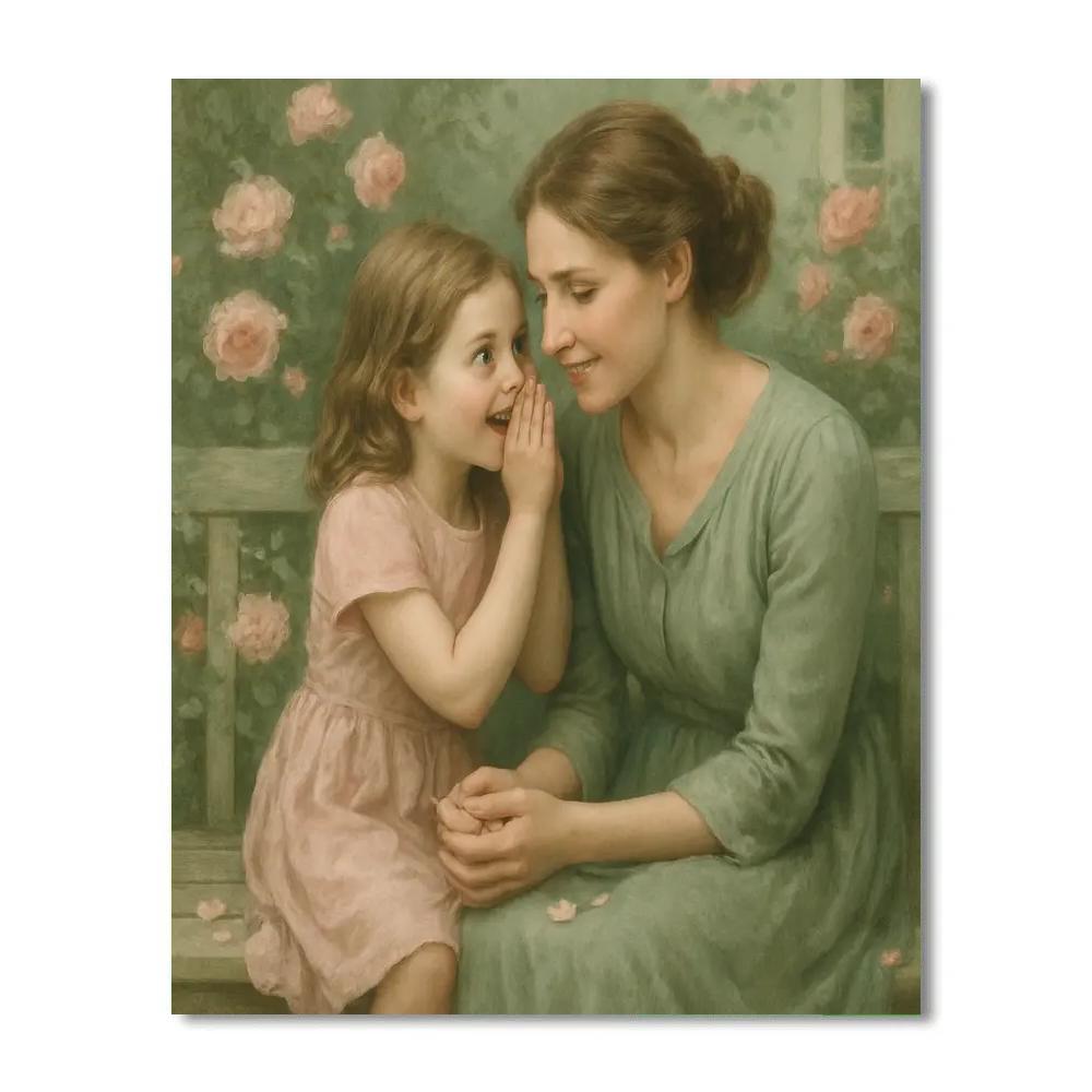 Garden Bench Confidences paint by numbers