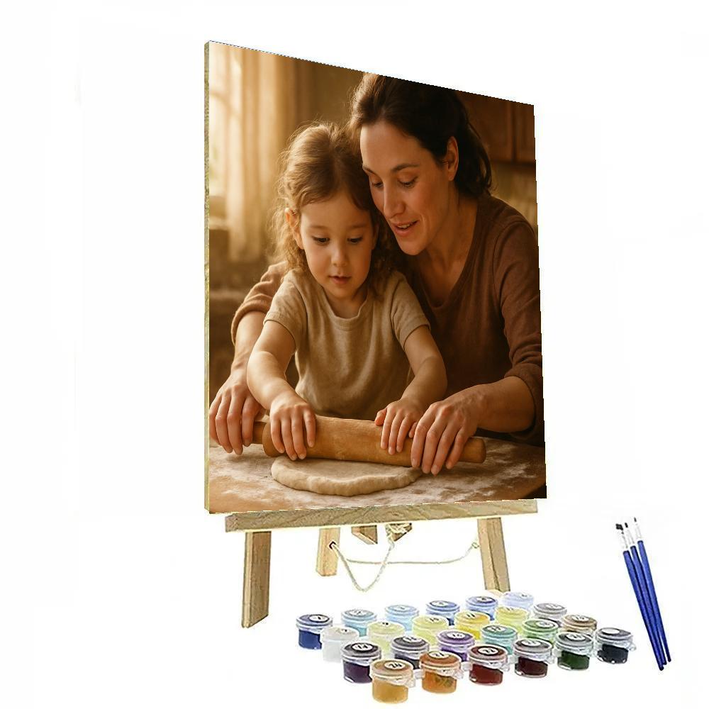 Kitchen Lesson Dough Roll paint by color