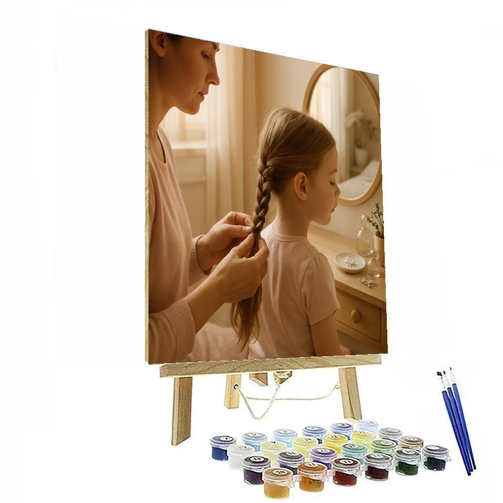 Morning Hair Braid Painting by numbers kit