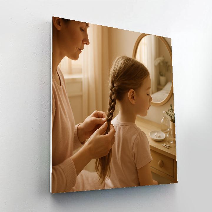 Morning Hair Braid Painting by numbers kit