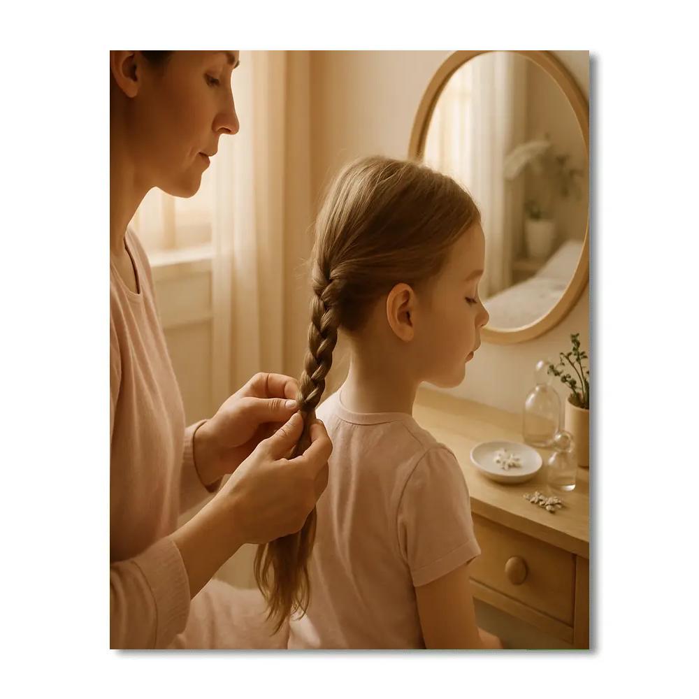 Morning Hair Braid Painting by numbers kit