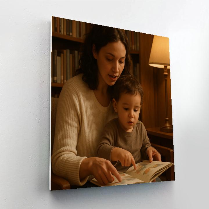 Library Lap Reading paint by color