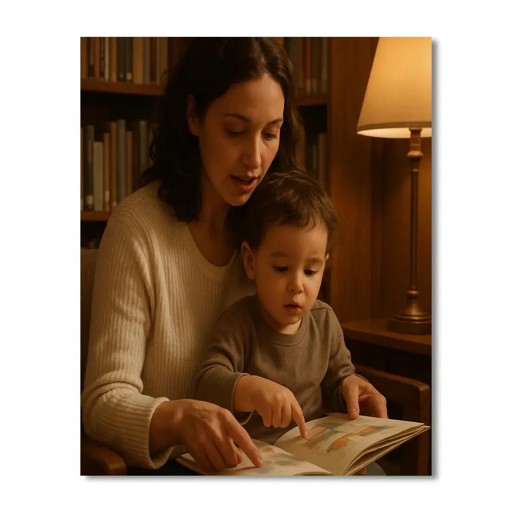 Library Lap Reading paint by color