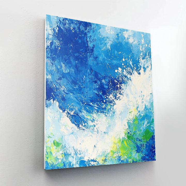 Jackson Pollock Inspired Seaside Motion DIY paint by numbers