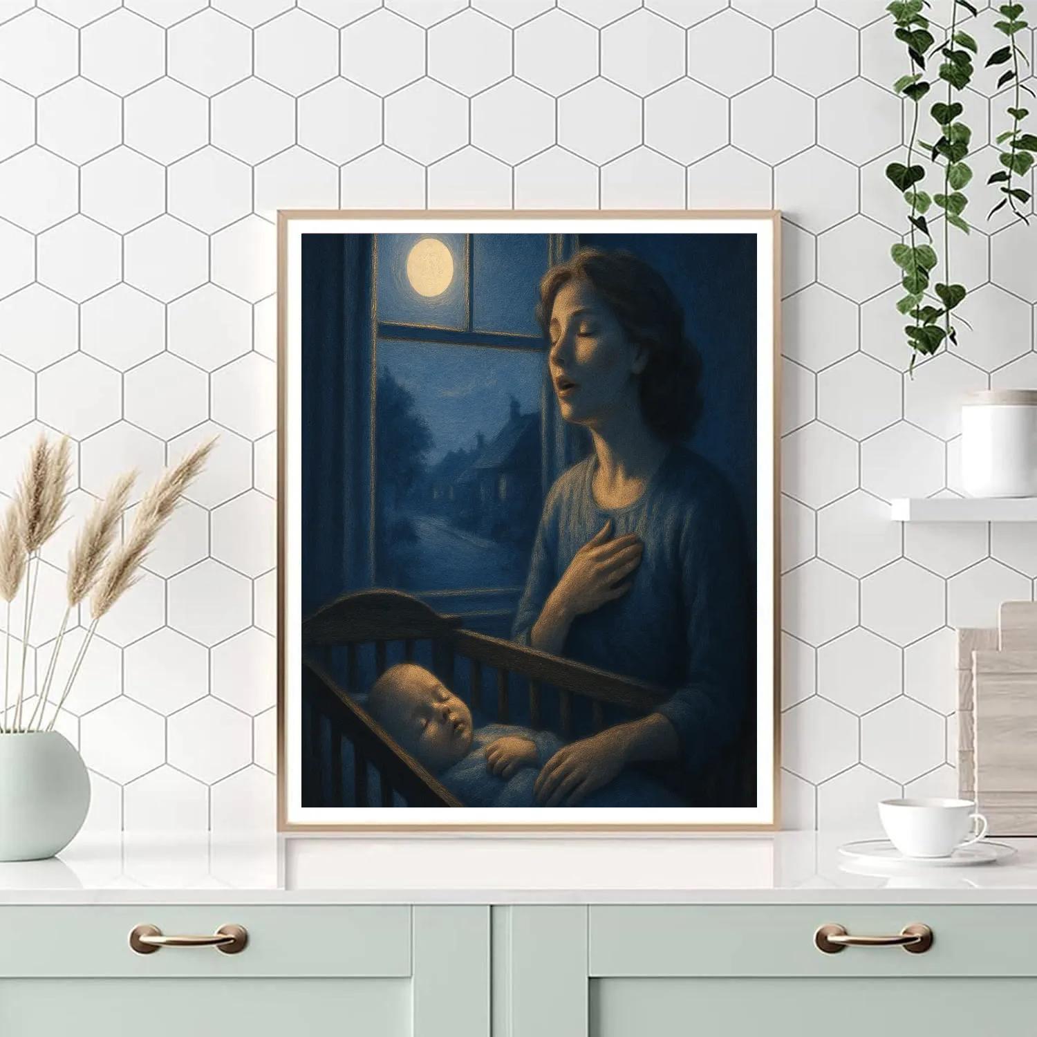 Nighttime Window Lullaby paint by numbers