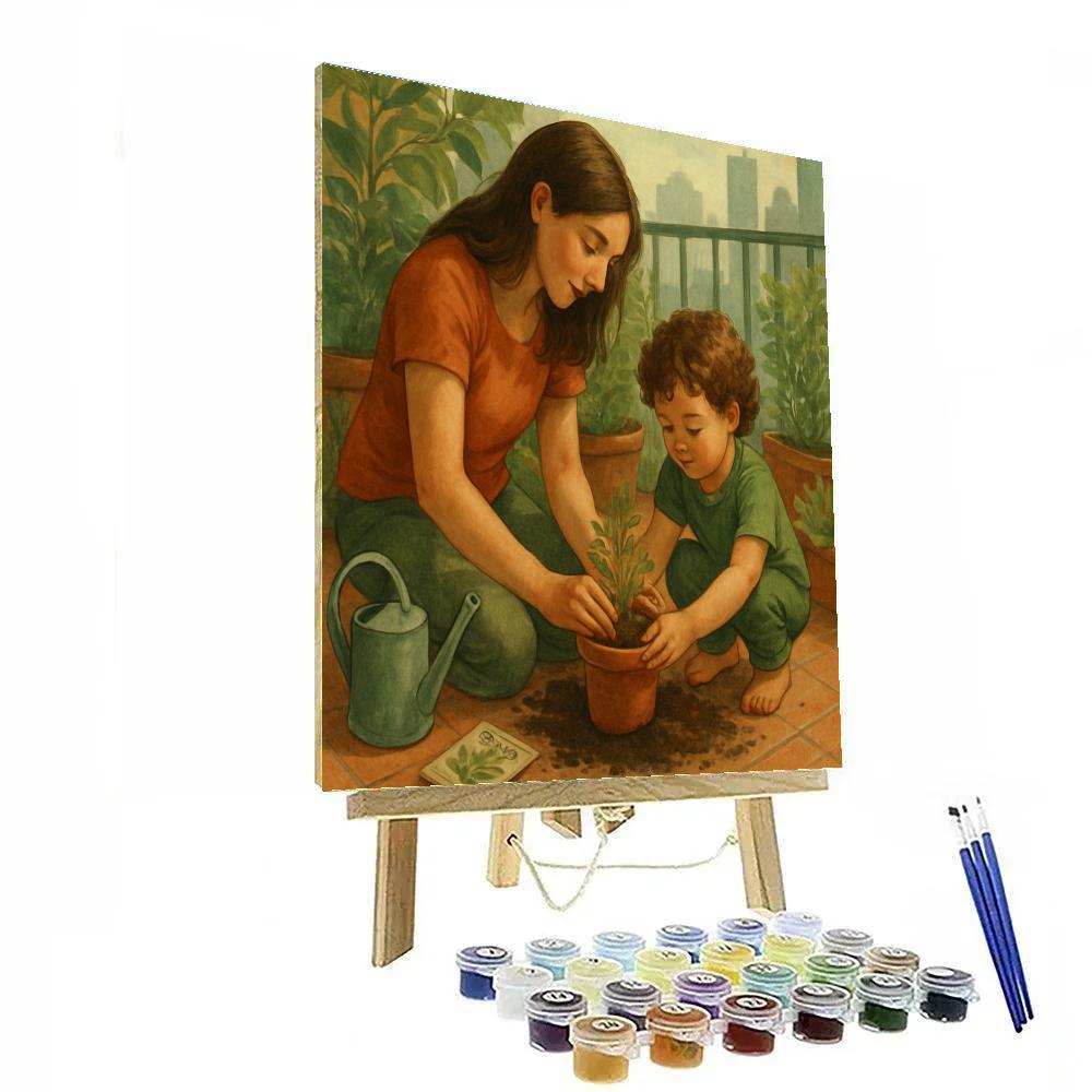 City Garden Planting paint by color