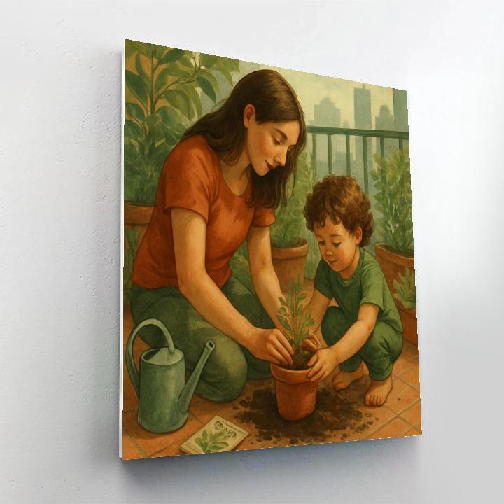 City Garden Planting paint by color