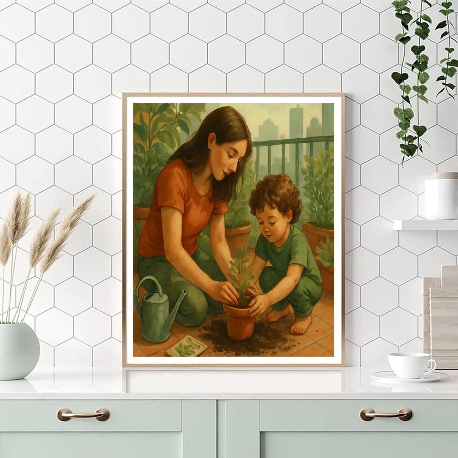 City Garden Planting paint by color