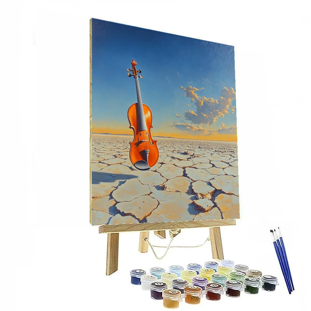Salvador Dali Inspired Floating Violin Paint by numbers kits