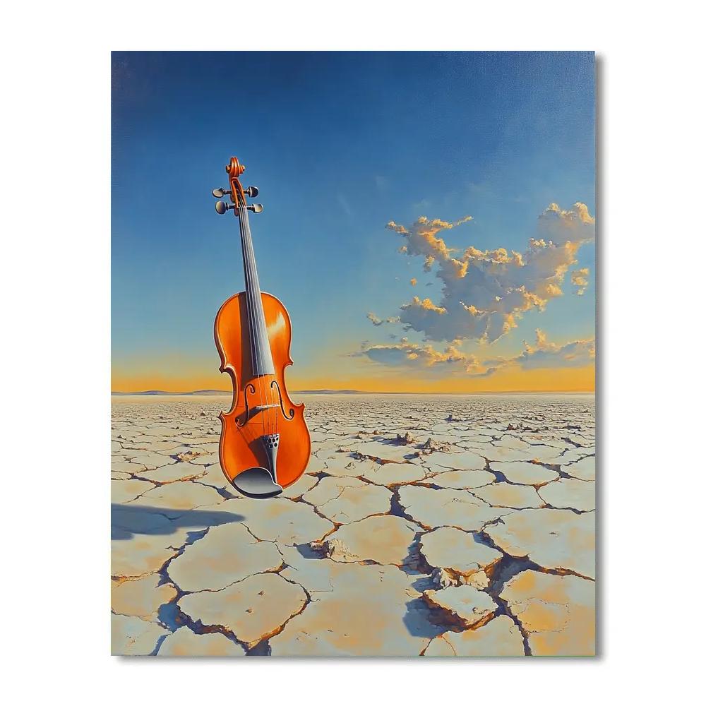 Salvador Dali Inspired Floating Violin Paint by numbers kits