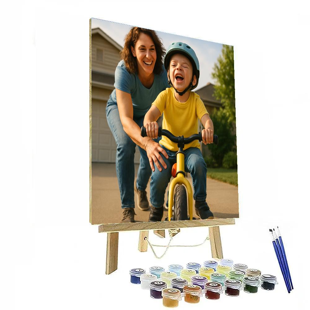 First Bike Balance Moment Numbered painting kits
