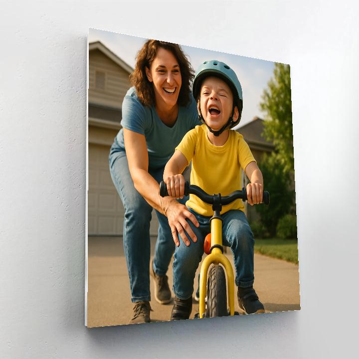 First Bike Balance Moment Numbered painting kits