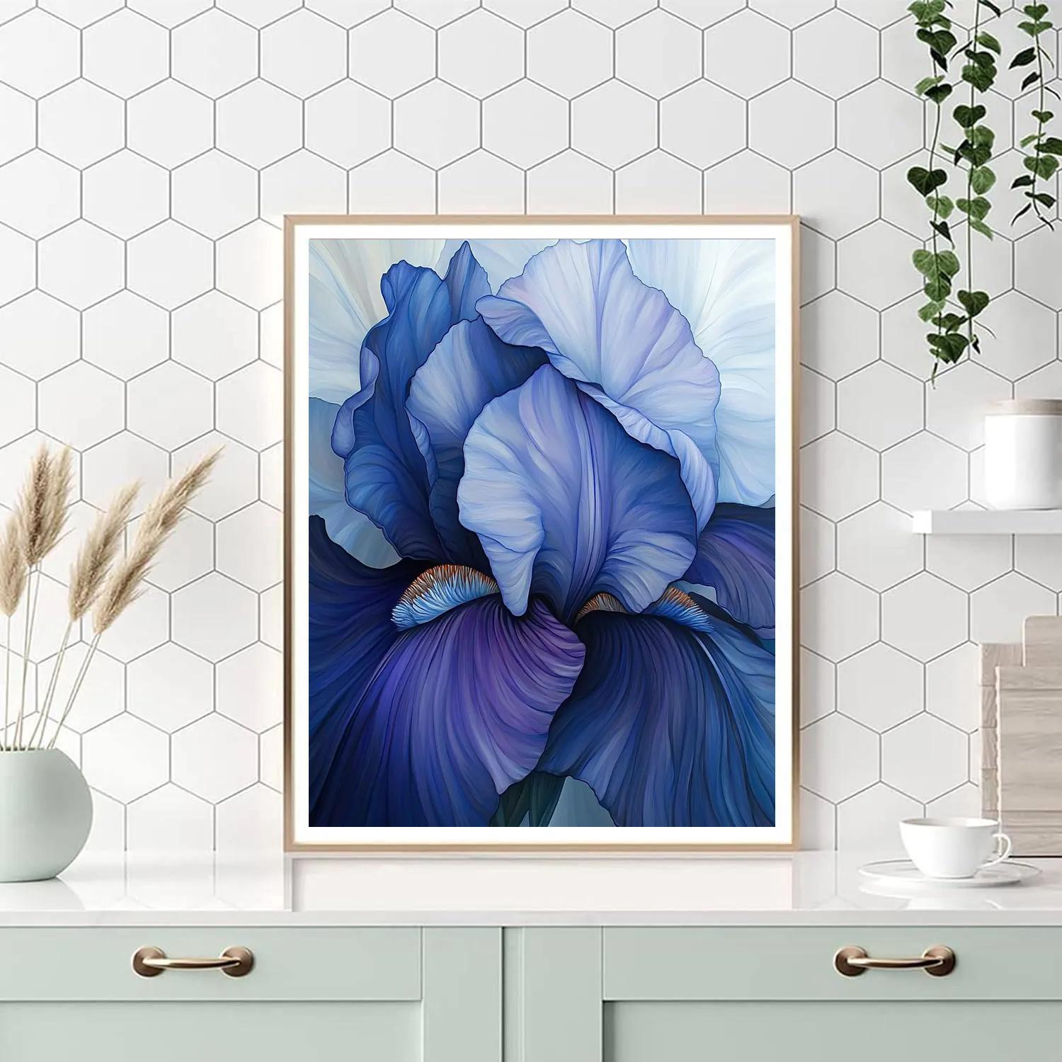 Georgia O Keeffe Inspired Blue Iris Paint by numbers kits
