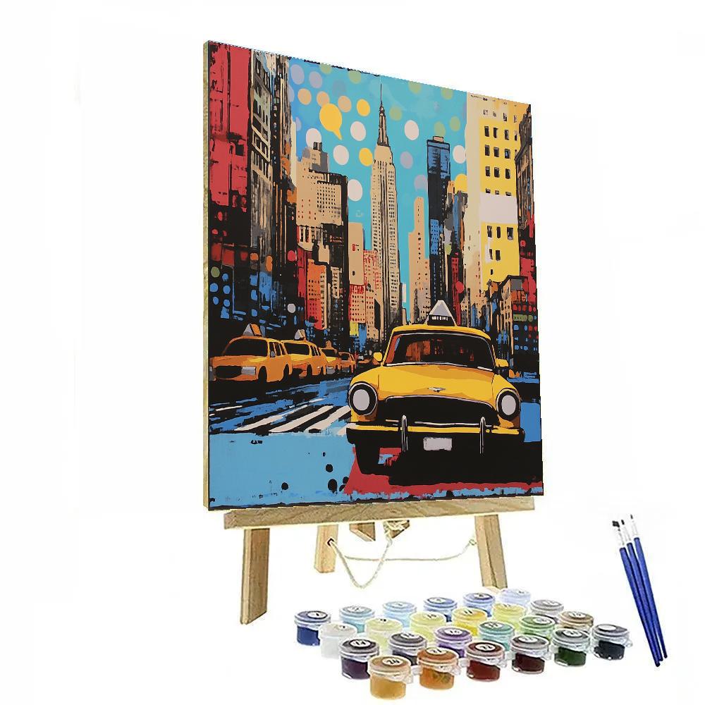 Roy Lichtenstein Inspired Urban Comic paint by color