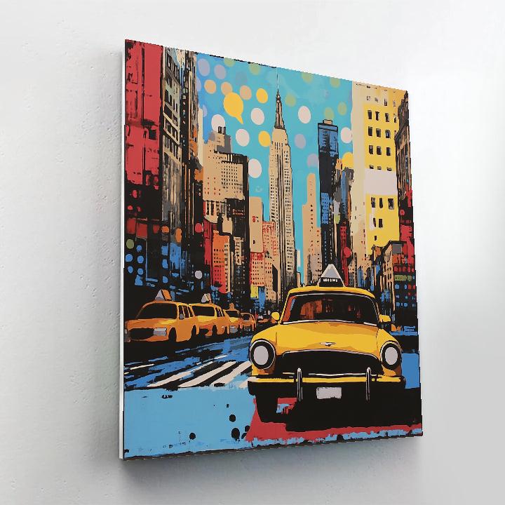 Roy Lichtenstein Inspired Urban Comic paint by color