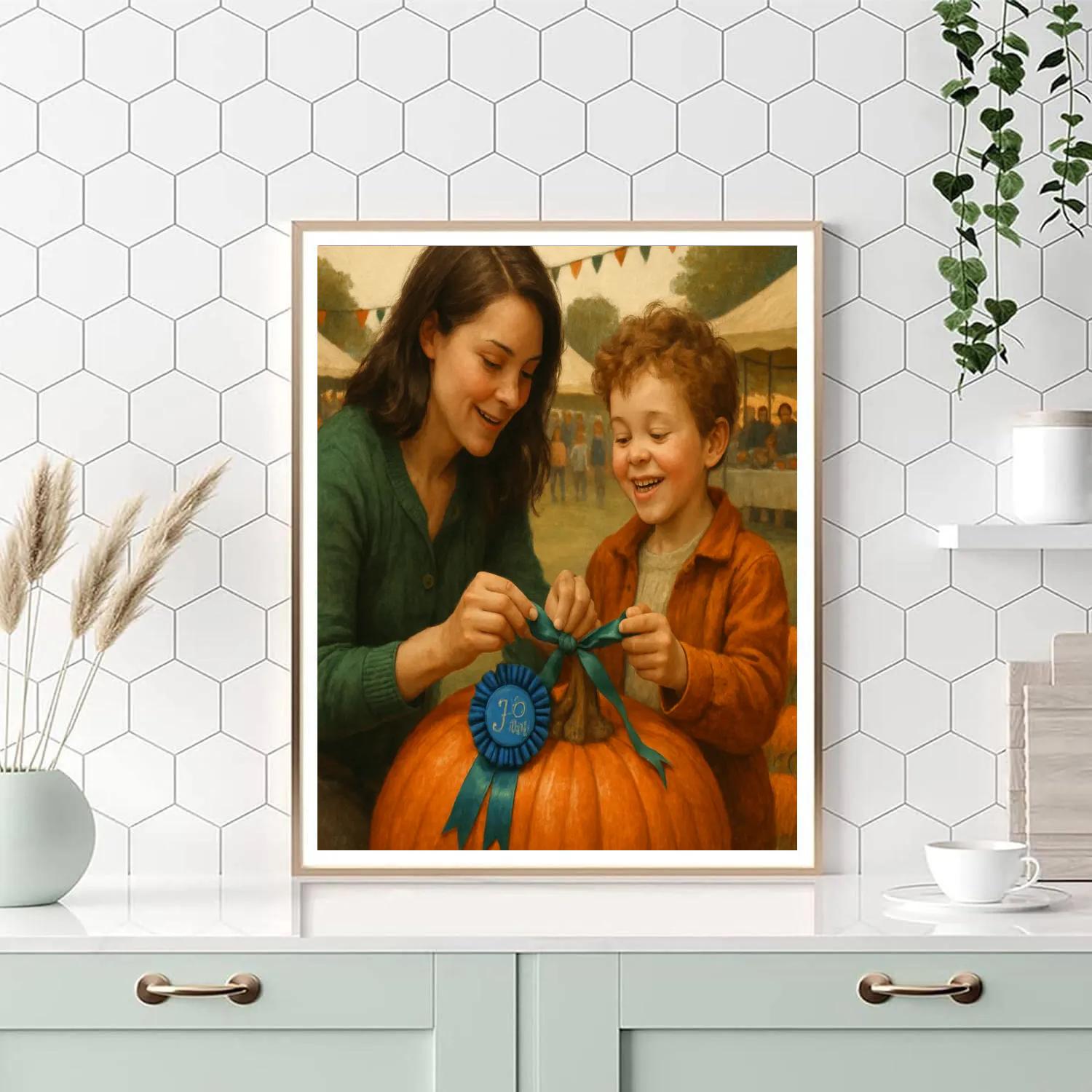Harvest Festival Ribbon Numbered painting kits