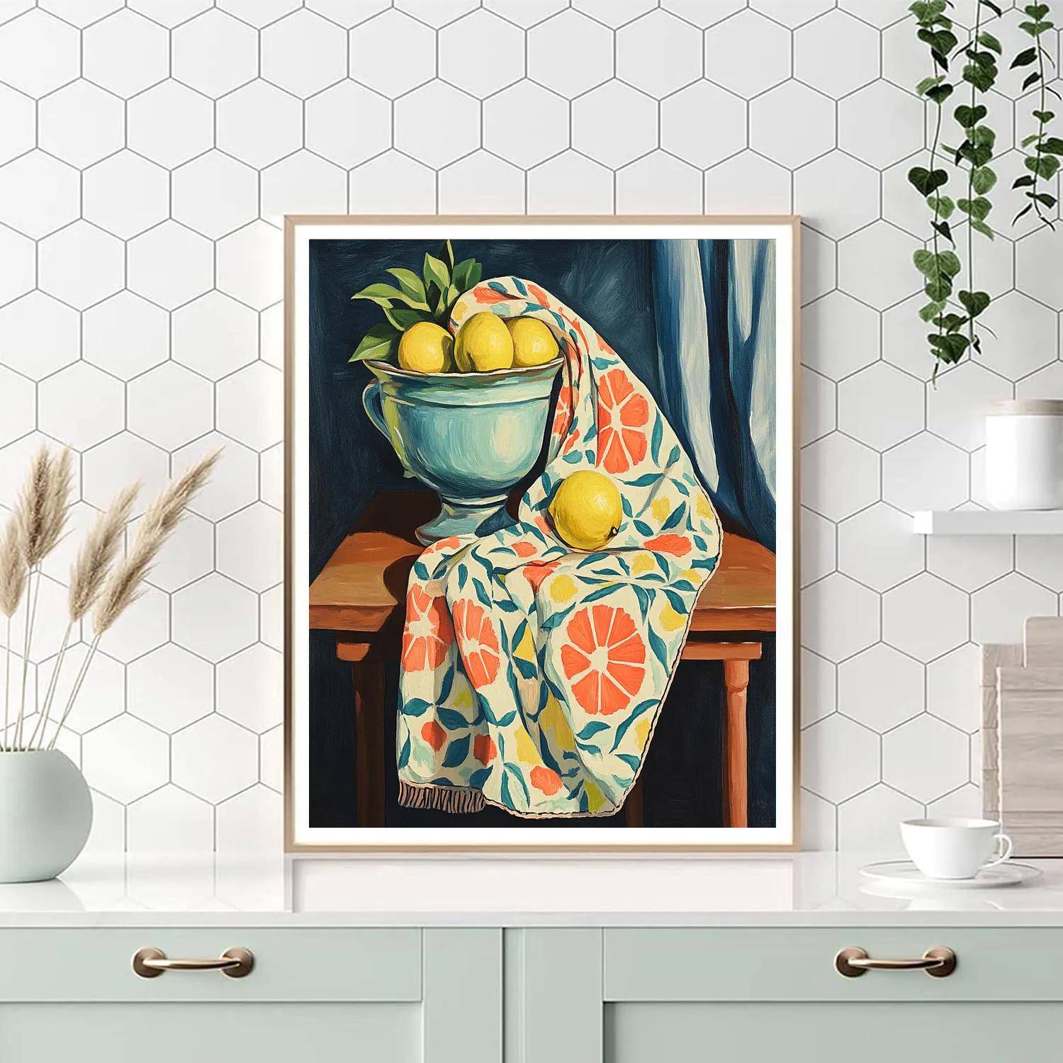 Henri Matisse Inspired Patterned Scarf paint by numbers
