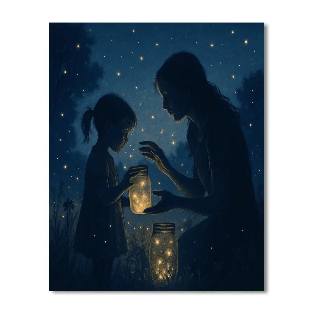 Firefly Night Capture paint by numbers