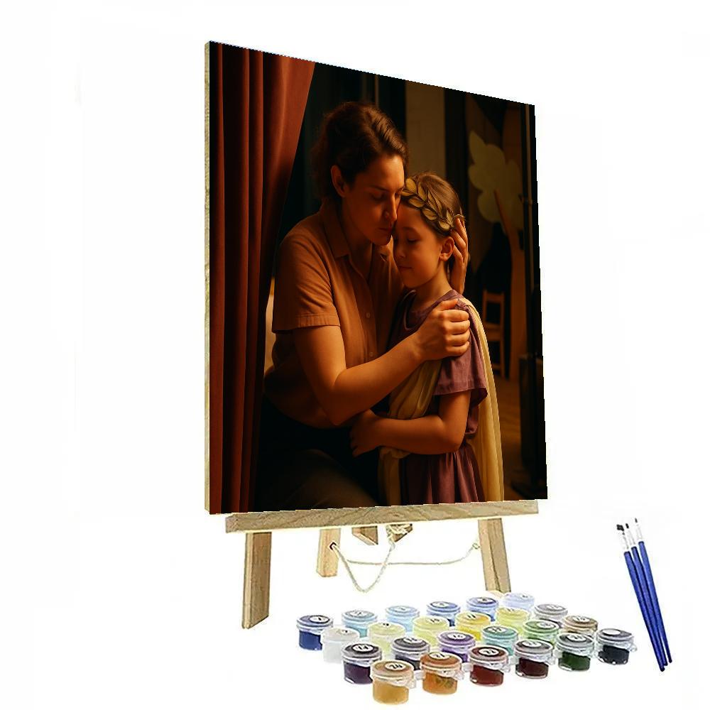 School Play Backstage Hug Numbered painting kits