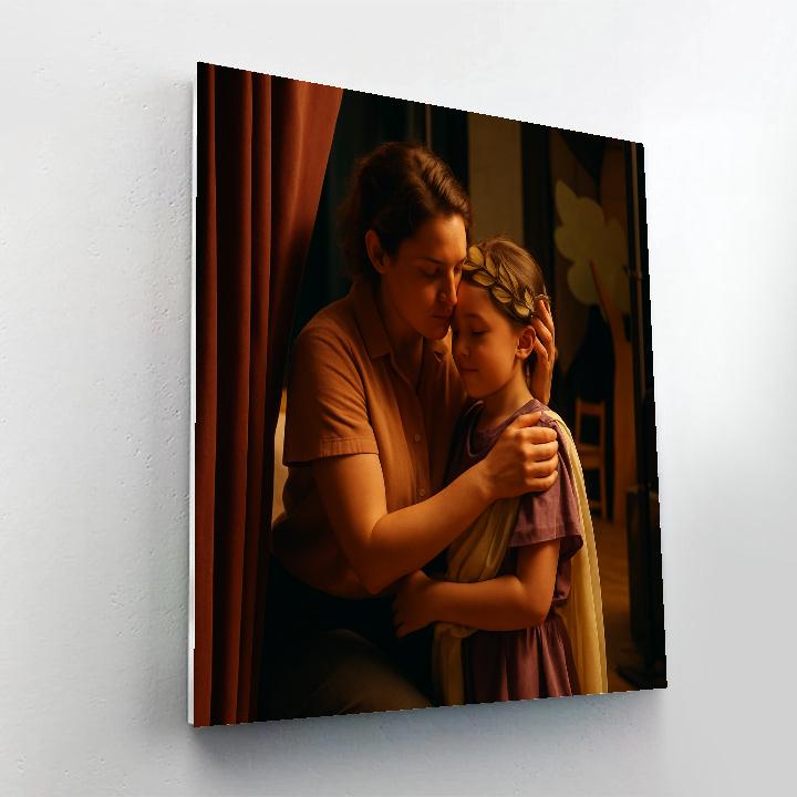 School Play Backstage Hug Numbered painting kits