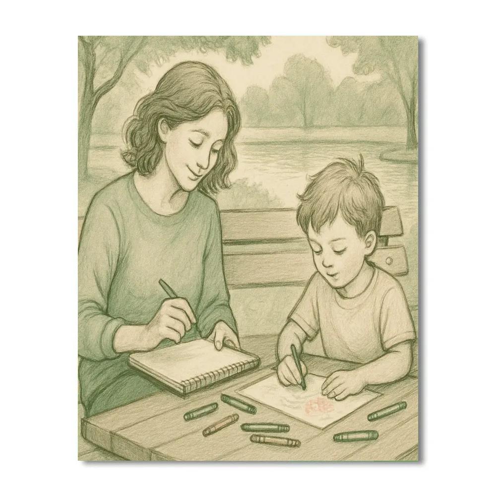 Benchside Sketch And Share Paint by numbers kits