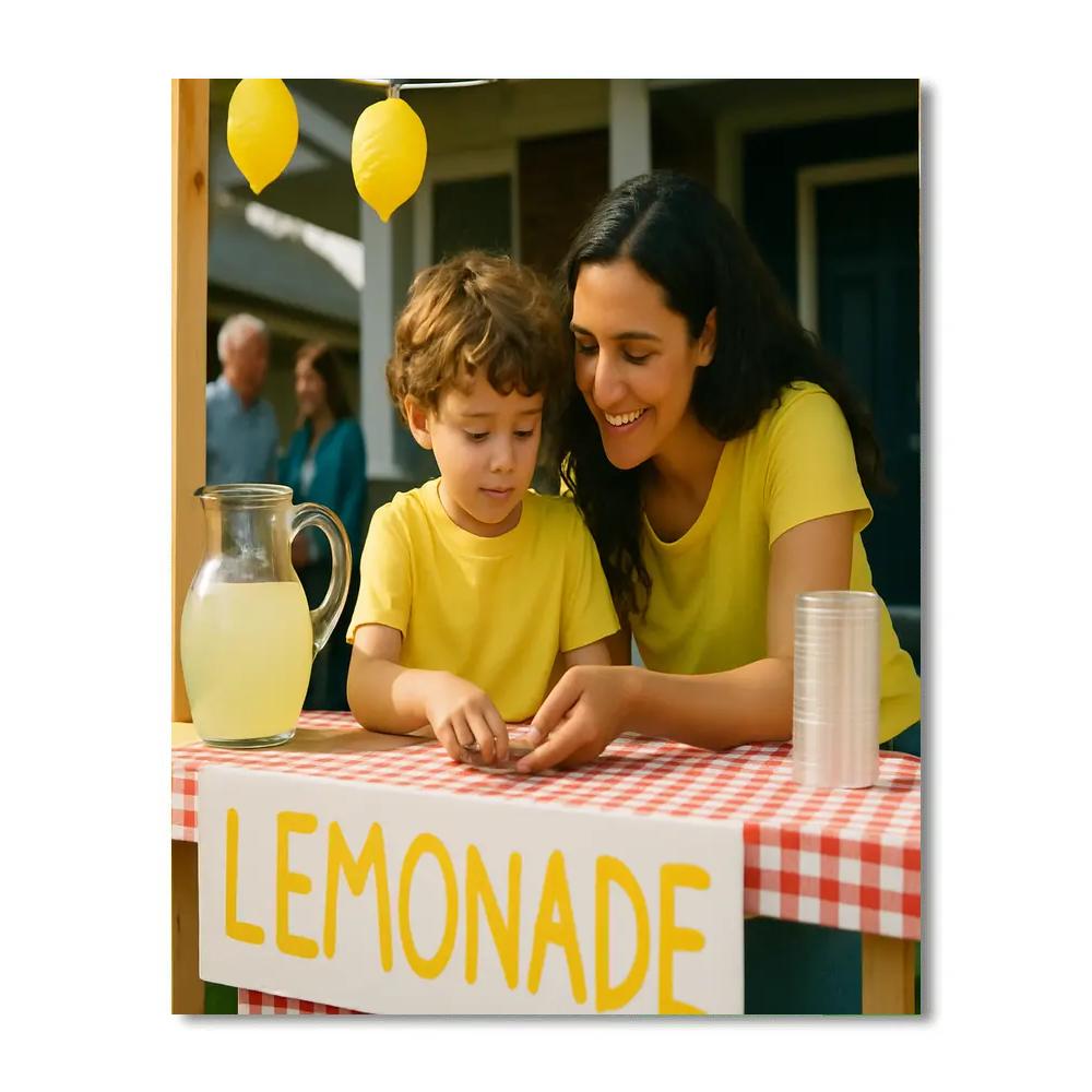 Front Porch Lemonade Stand Number painting