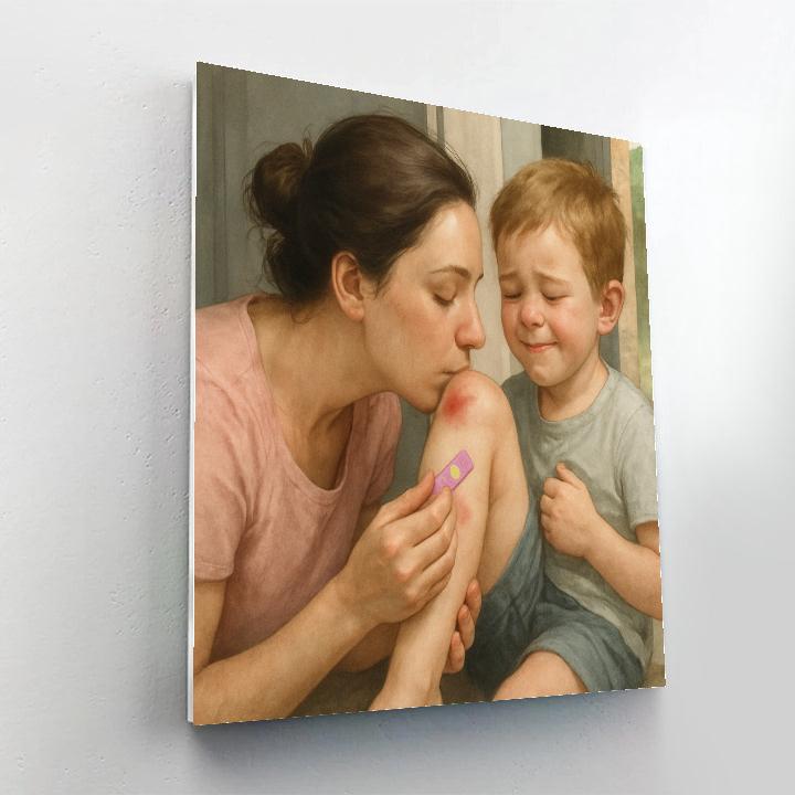 Bandage Kiss Recovery paint by number