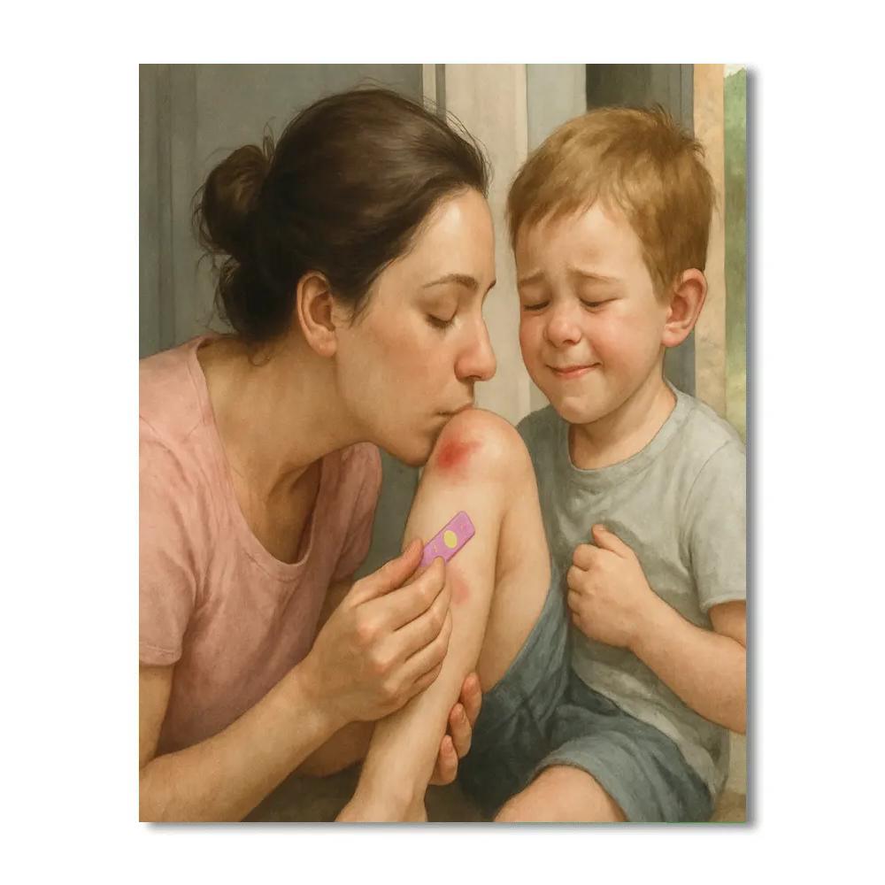 Bandage Kiss Recovery paint by number