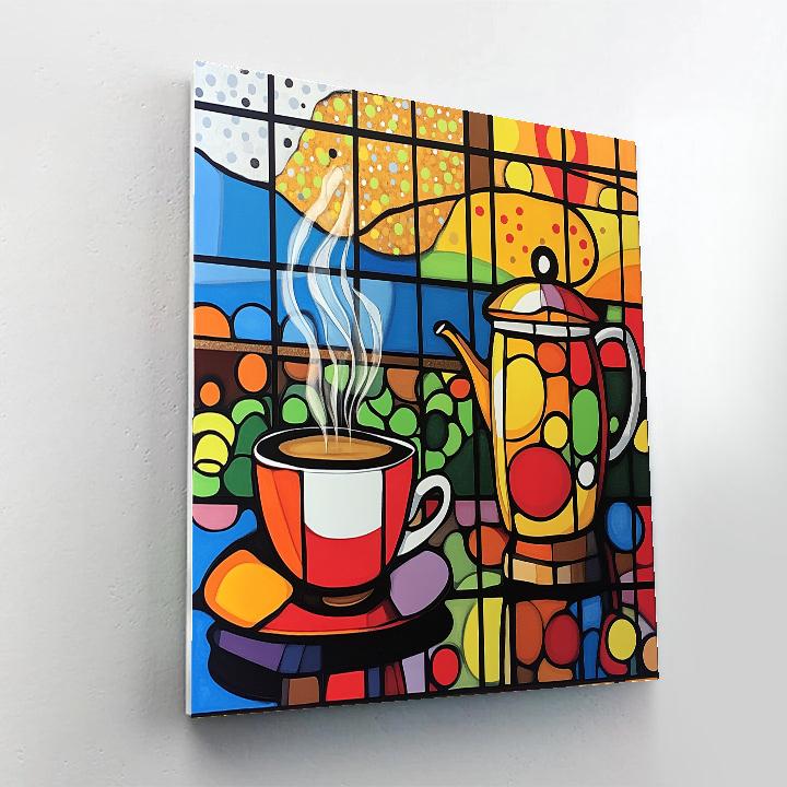 Roy Lichtenstein Inspired Still Life With Coffee painting number kit
