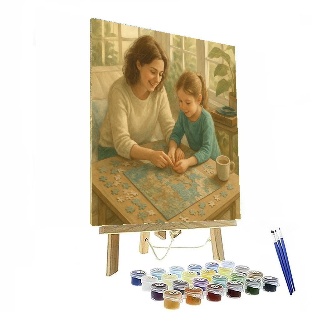 Sunroom Puzzle Afternoon painting number kit