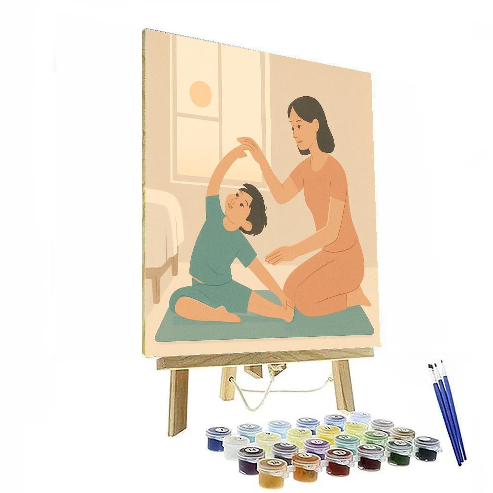 Sunrise Yoga Reach paint by numbers