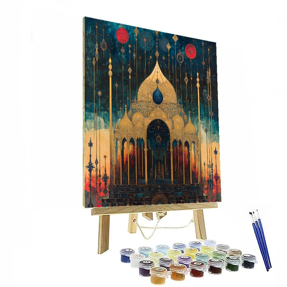 Gustave Moreau Inspired Mystic Temple paint by numbers