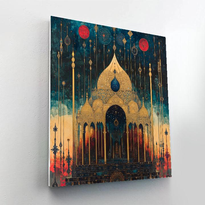 Gustave Moreau Inspired Mystic Temple paint by numbers