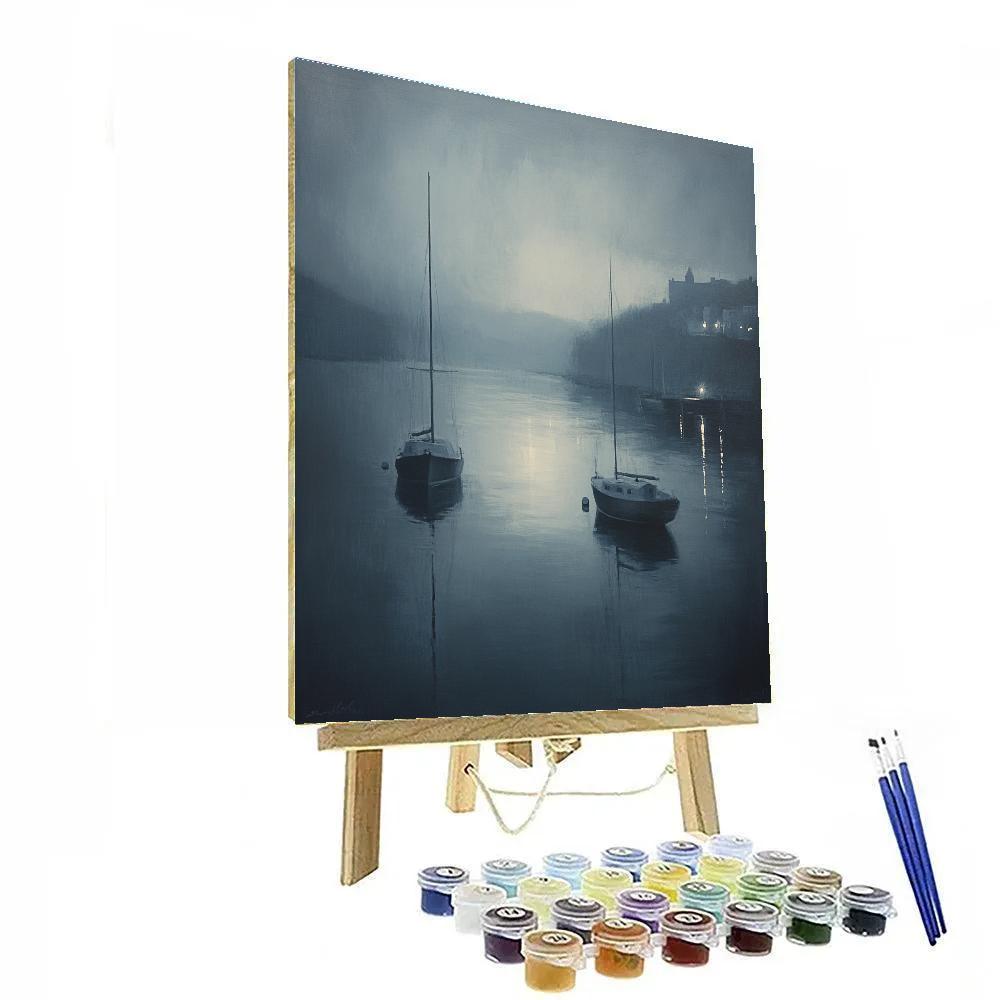 James McNeill Whistler Inspired Gray Harbor Paint by numbers kits