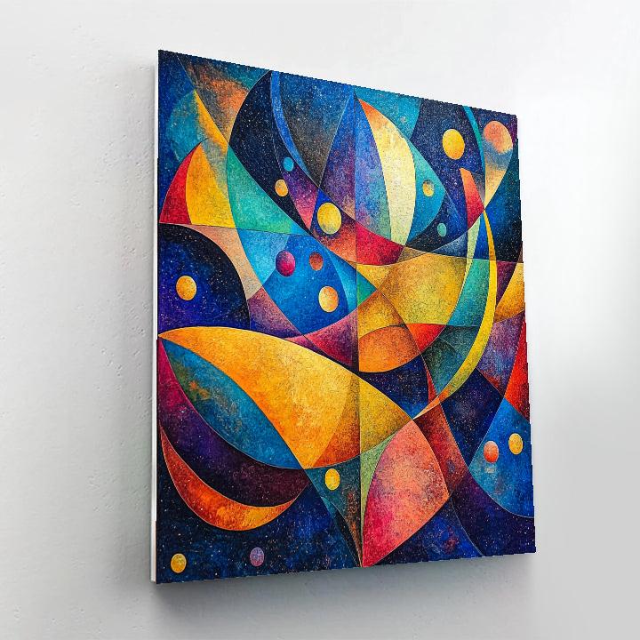 Kandinsky Inspired Meteor Study paint by number
