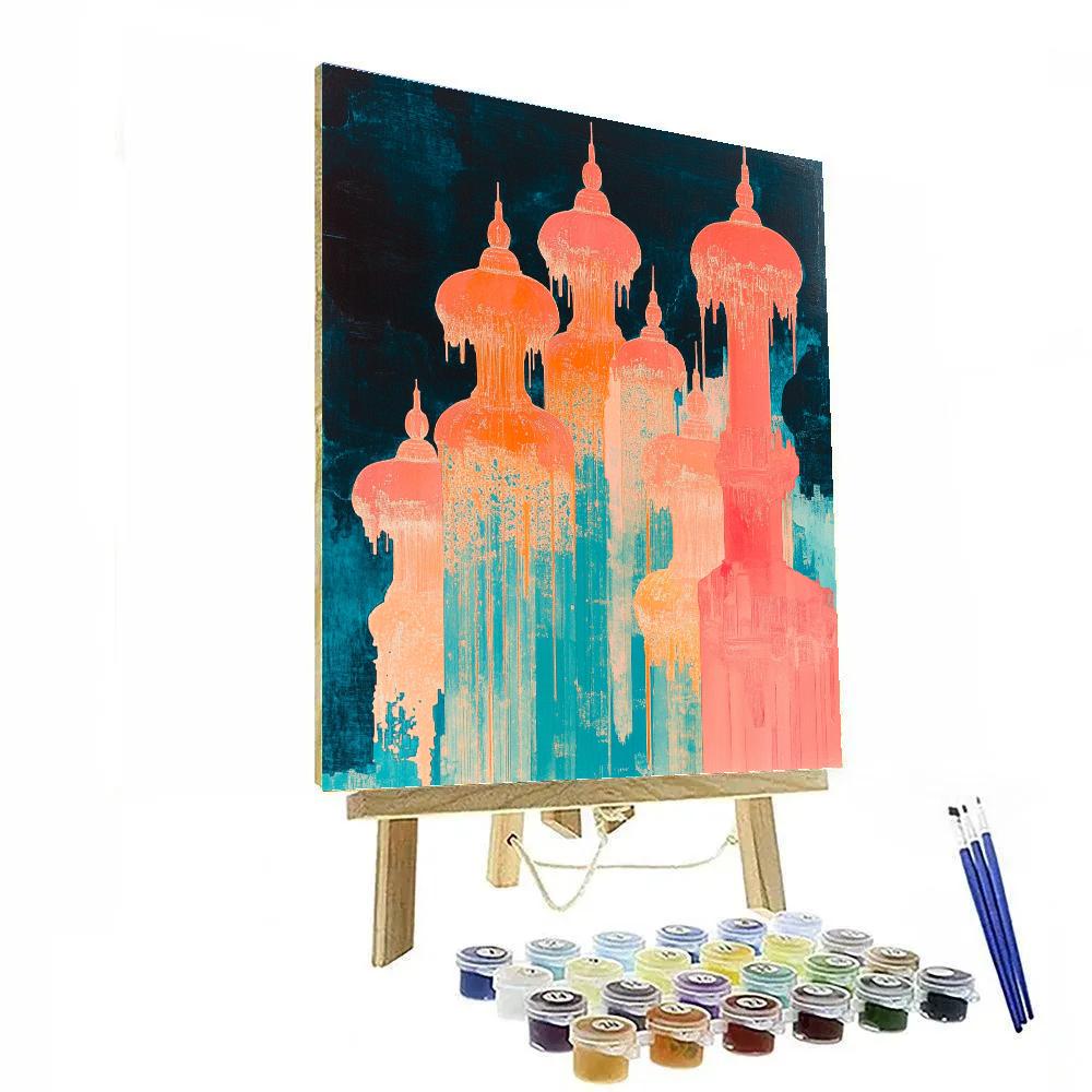 Salvador Dali Inspired Coral City DIY paint by numbers