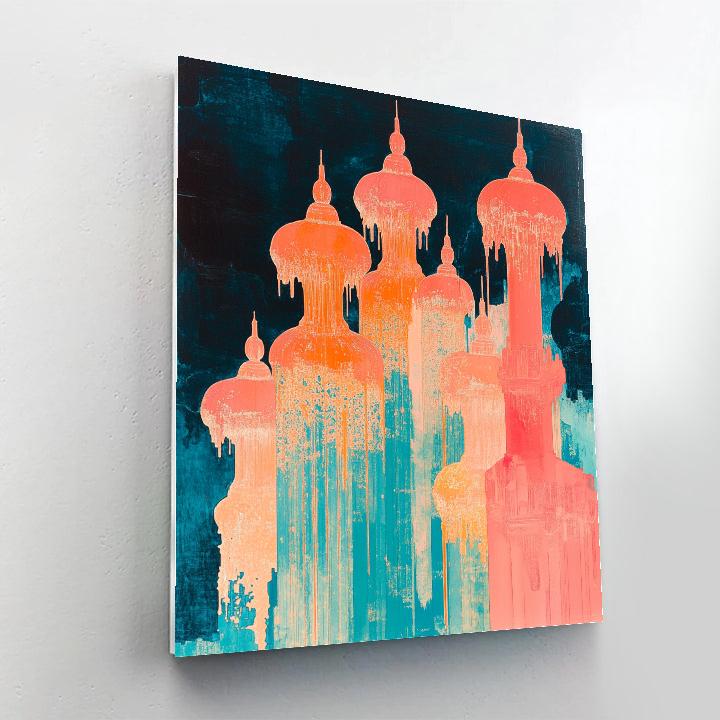 Salvador Dali Inspired Coral City DIY paint by numbers