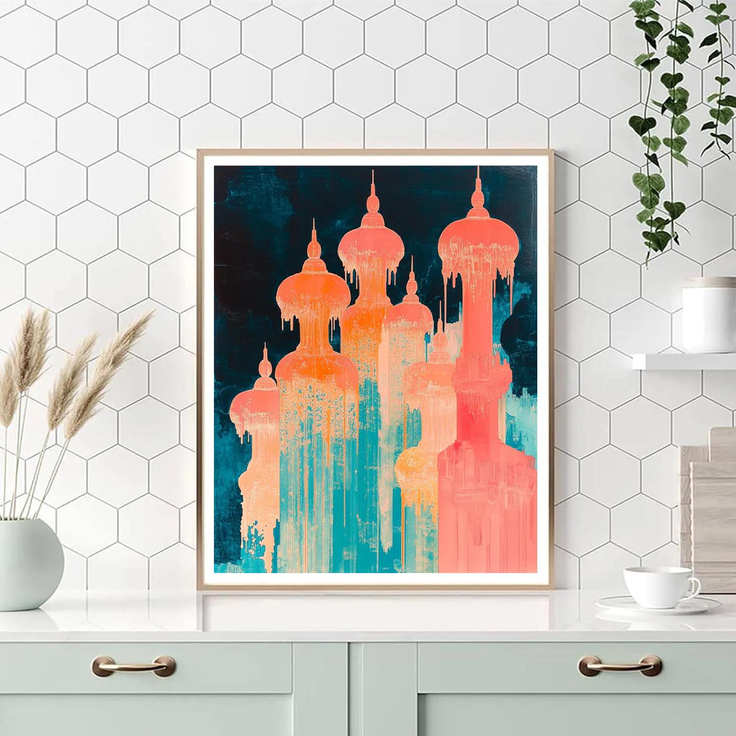 Salvador Dali Inspired Coral City DIY paint by numbers