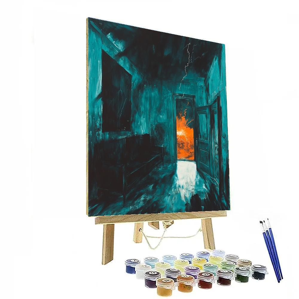 Edvard Munch Inspired Thunderstorm Interior Paint by numbers kits