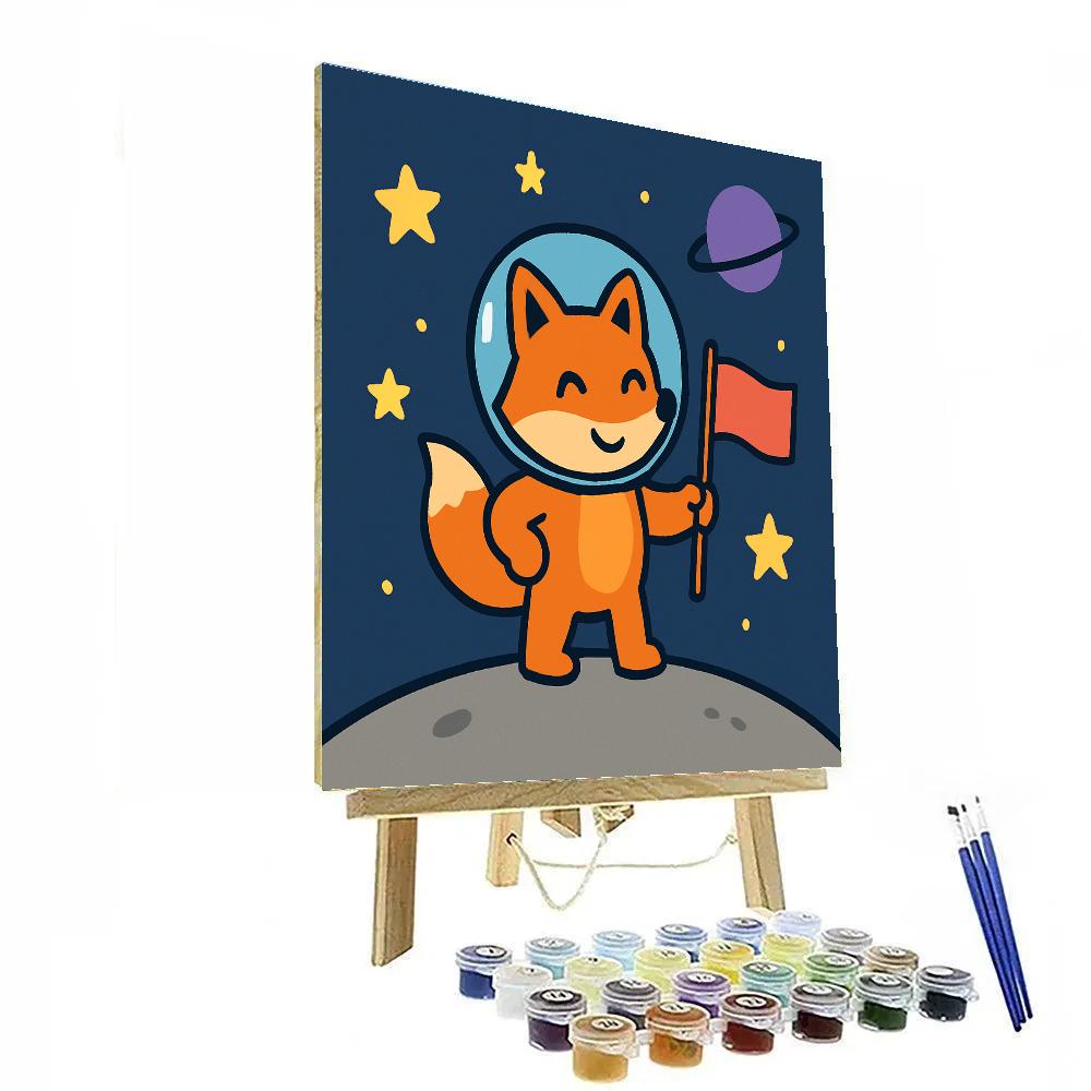 Starlight Explorer Fox Numbered painting kits
