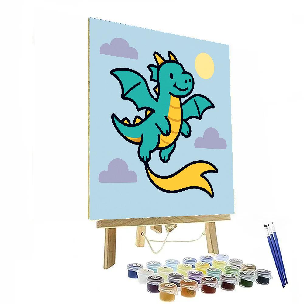 Comet Kite Dragon Painting by numbers kit