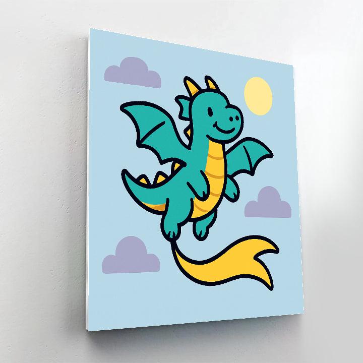 Comet Kite Dragon Painting by numbers kit