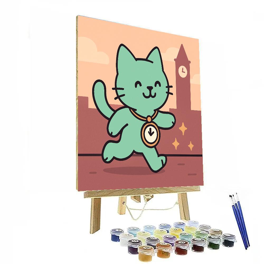 Time Traveler Cat Paint by numbers kits
