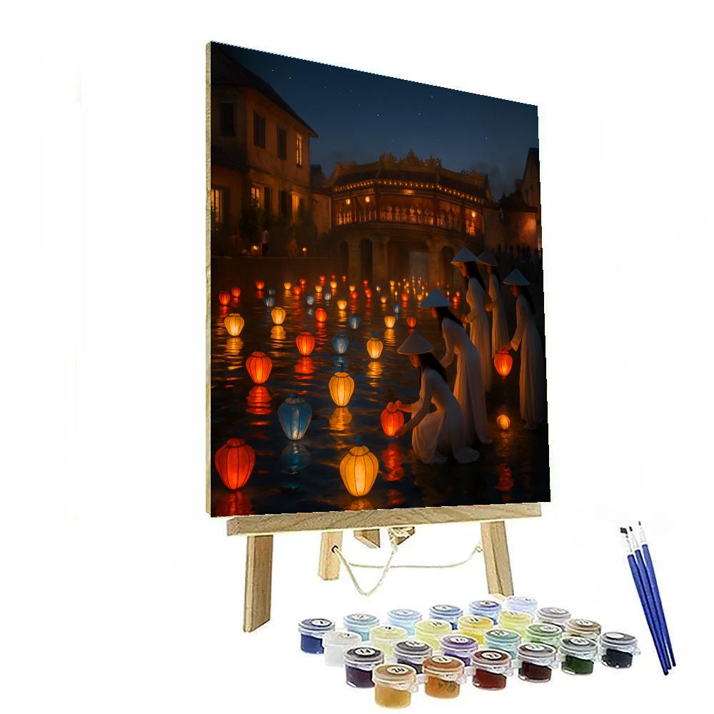 Traditional Lantern Festival In Hoi An painting number kit