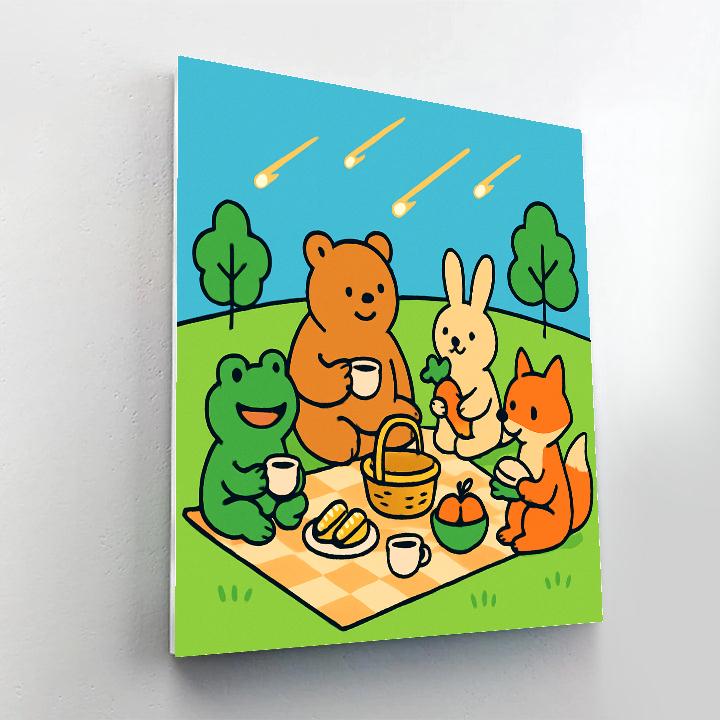Meteor Meadow Picnic DIY paint by numbers