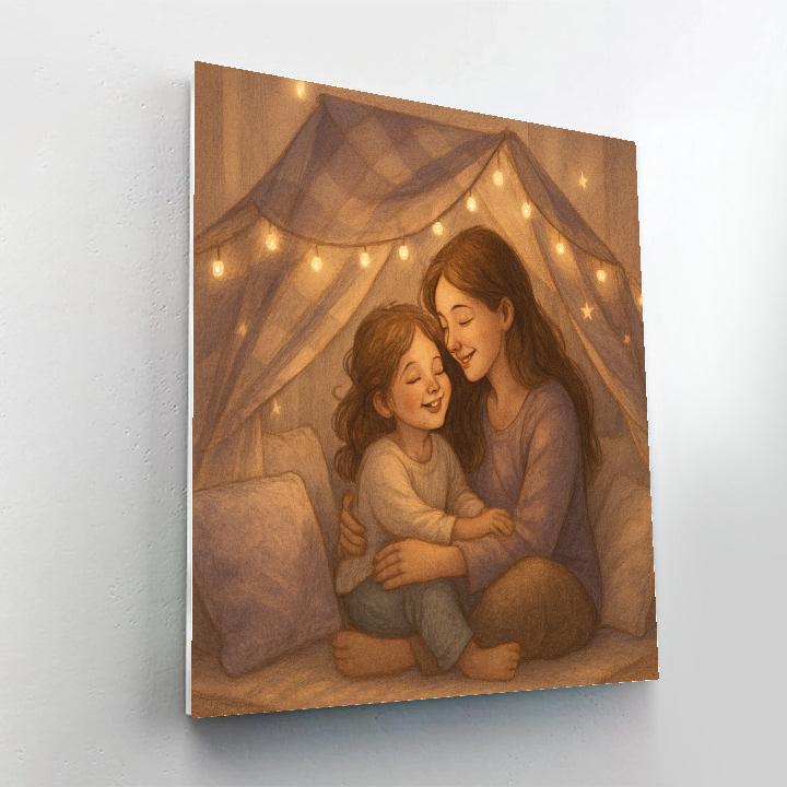 Cuddled Up With A Blanket Fort Paint by numbers kits